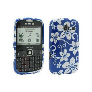 Blue White Hard Snap On Cover Case for Samsung Comment Freeform III 3 SCH R380: Cell Phones & Accessories