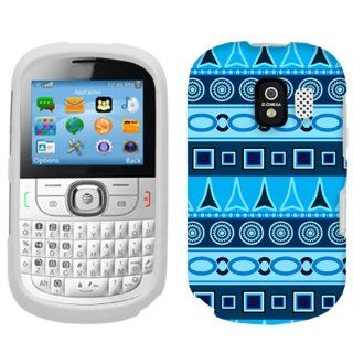 Alcatel One Touch 871A Aztec Blue Pattern Phone Case Cover: Cell Phones & Accessories
