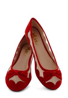 Forever Entertained Flat in Ruby  Mod Retro Vintage Flats
