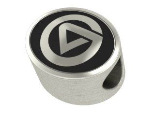 Grand Valley GVSU Collegiate Bead Fits Most Pandora Style Bracelets Including Pandora, Chamilia, Biagi, Zable, Troll and More. This High Quality Bead Is in Stock for Immediate Shipping: Jewelry