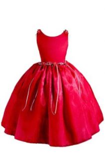 AMJ Dresses Inc Simple Red Flower Girl Christmas Dress Size 12: Clothing