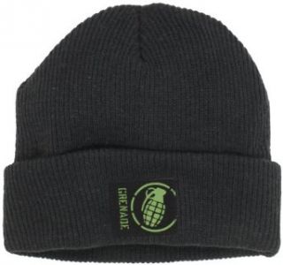 Grenade Men's Max Beanie, Black, One Size at  Mens Clothing store