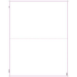 TOPS W 2 Blank Cut Sheet, 1 Part, White, 8 1/2 x 11, 50 Sheets/Pack