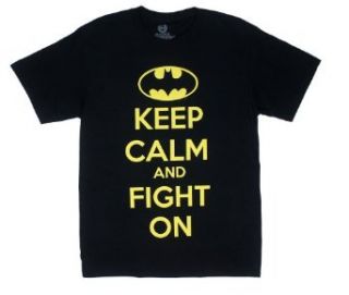 Keep Calm And Fight On   DC Comics T shirt: Clothing