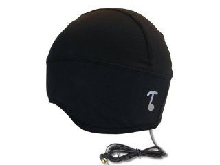 Tooks SPORTEC SKULLY Audio Headphone Beanie Hat With Built in Removable Headphones   COLOR: BLACK, Comfortable 100% ProStretch (dryfit) Keeps You Cool, Wear Standalone Or Under Helmets, Unique Gift Idea: Electronics