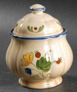 Metlox Vernon Ware Gigi Lidded Sugar Bowl   Country French Floral Design: Creamers: Kitchen & Dining
