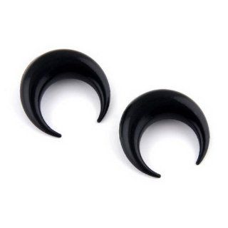 Black Flexible Silicone Ear Pincher   6G: Body Piercing Plugs: Jewelry