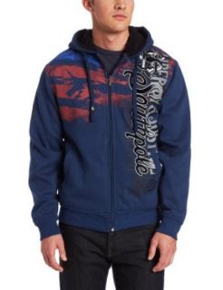 Southpole Men's Flock and Screen Print Hooded Fleece at  Mens Clothing store: Fashion Hoodies