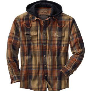 Legendary Whitetails Men's Cotton Lodge Pole Hooded Flannel Shirt  Camouflage Hunting Apparel  Sports & Outdoors