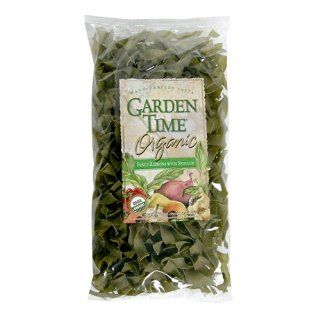 Garden Time Organic Semolina with Spinach Fancy Ribbons with Spinach, 10 Ounce Units (Pack of 12) : Noodles And Pasta : Grocery & Gourmet Food
