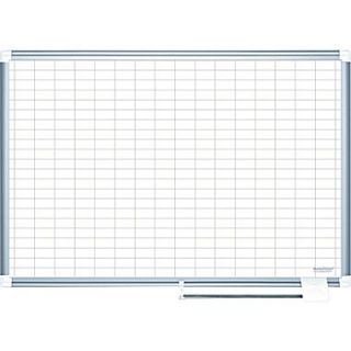 Master Vision 48(H) x 72(W) Grid Planning Board, Aluminium Frame, 35 Grid Columns