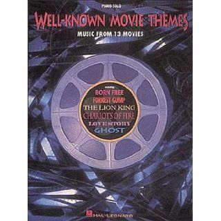 Well Known Movie Themes Piano Solo: 9780793548064: Books