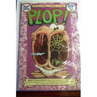 Plop  Comic Book The New Magazine of Weird Humor Vol. 2 No. 4, March April1974, Cover illustration Nooly Nostrildamus whose nose openings are known as famous Awesome Caverns by Basil Wolverton contributing artists Sergio Aragones, Basil Wolverton, Frank 