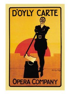 The Executioner: D'Oyly Carte Opera Company Wall Decal 18 x 24 in (Without border: 15 x 22 in)   Wall Decor Stickers  