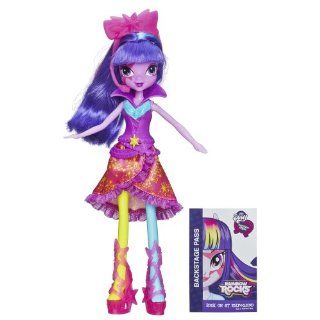 My Little Pony Equestria Girls Twilight Sparkle Doll (Neon Rainbow Rocks): Toys & Games