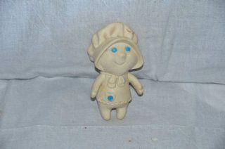 Pillsbury Dough 5" Rubber Doll Squeezable with Turnable Head. Highly Collectible (Looks Like Pillsbury Boy but with Bonnet and Dress On.: Everything Else
