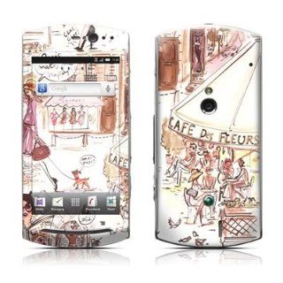 Paris Makes Me Happy Design Protective Skin Decal Sticker for Sony Ericsson Xperia Neo MT15i Cell Phone Cell Phones & Accessories