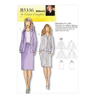 Butterick 0470 5336 sewing pattern mades Misses Connie Crawford Suit Jackets and Skirt makes sizes XXL 1X 2X 3X 4X 5X 6X
