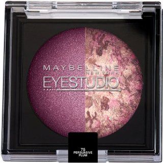 Maybelline New York Eye Studio Color Pearls Marbleized Eyeshadow, Duo Persuasive Plum, 0.09 Ounce : Eye Shadows : Beauty
