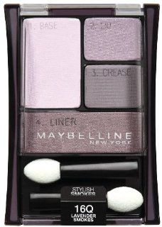 Maybelline New York Expert Wear Eyeshadow Quads, 16q Lavender Smokes Stylish Smokes, 0.17 Ounce : Eye Shadows : Beauty