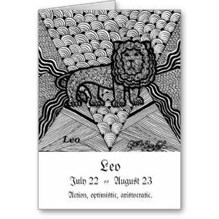 Leo  (Zodiac sign) Greeting Cards