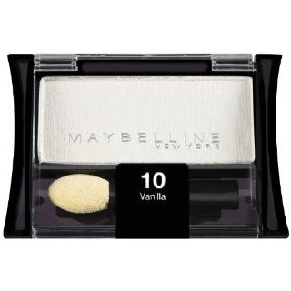 Maybelline New York Expert Wear Eyeshadow Singles, Vanilla 10S, 0.09 Ounce : Eye Shadows : Beauty