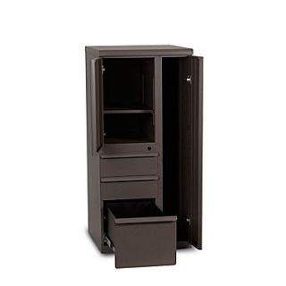 Marvel Ensemble 52 x 24 x 24 Steel Personal Storage File Tower W/Right Closet, Dark Neutral  Make More Happen at