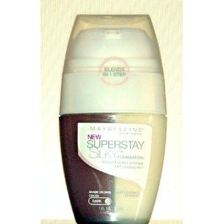 Maybelline SuperStay Silky Foundation SPF 12 Cocoa (Dark 3) : Foundation Makeup : Beauty