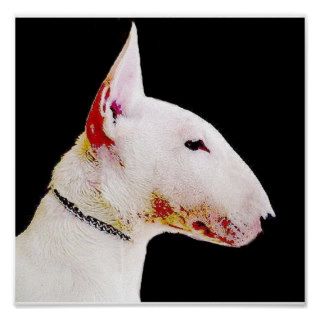 English bull terrier poster