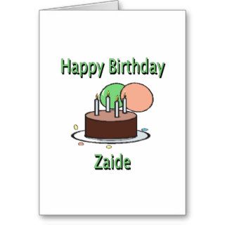 Happy Birthday Zaide Yiddish Grandpa Birthday Desi Greeting Cards