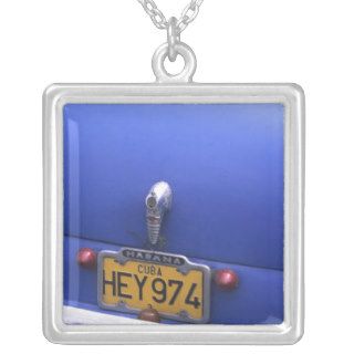 Colorful Close ups of Classic 1950's Autos Old Personalized Necklace