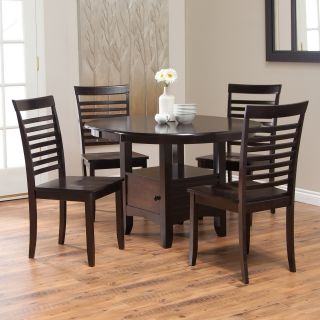 Boraam Madison Storage Dining Table Set   Cappuccino   Dining Table Sets