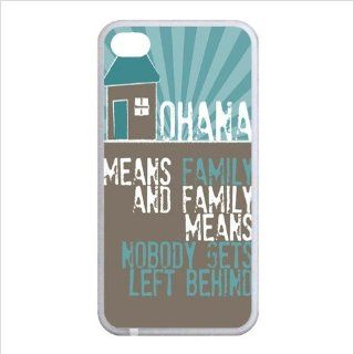 FashionCaseOutlet Ohana Means Family Lilo and Stitch Apple iphone 4/4s Waterproof TPU Back Cases: Cell Phones & Accessories