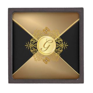 Elegant Monogram Gold Letter Gift Box Premium Gift Boxes