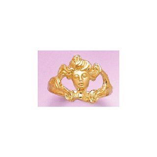 Gold Ring Women Front Portrait Cut out Sandhp: Jewelry