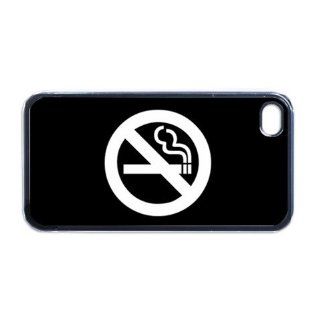 No Smoking Apple PLASTIC iPhone 5 Case / Cover Verizon or At&T Phone Great Gift Idea: Cell Phones & Accessories