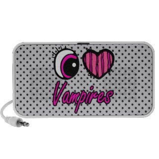 Emo Eye Heart I Love Vampires iPod Speaker