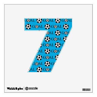 Soccer Goal Number 7 Blue Room Graphic