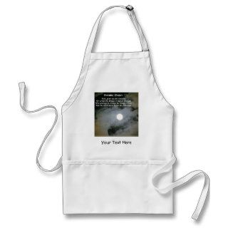 Serenity Prayer Full Moon Inspirational Apron