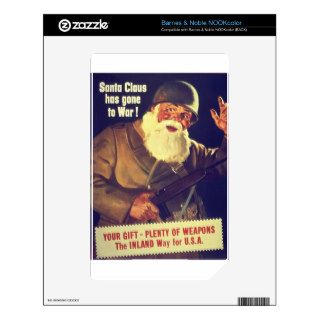 "Santa Claus has gone to War" NOOK Color Skin
