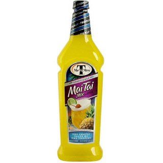Mr. & Mrs. T's Mai Tai Mixer, 33.81 Ounce Bottles (Pack of 12) : Martini Cocktail Mixes : Grocery & Gourmet Food