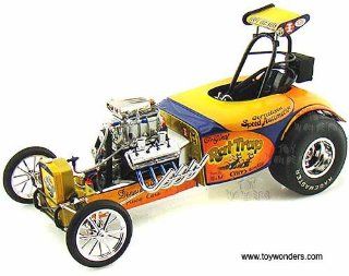 1800803 Acme   California Hot Rod Reunion 20th Anniversary Rat Trap Dragster (1:18, Orange) 1800803 Diecast Car Model Auto Vehicle Automobile Metal Iron Toy: Toys & Games