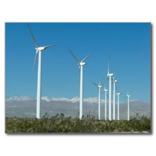 Wind Energy   Palm Springs Wind Turbines Postcard