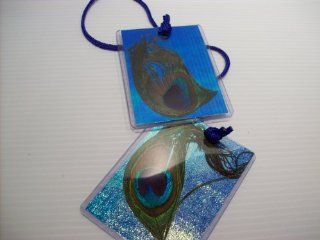 Peacock Feathered Luggage Tags Set of Two: Everything Else