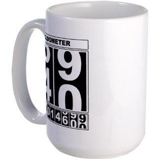 40th Birthday Oldometer Large Mug Large Mug by CafePress: Kitchen & Dining