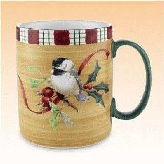 Lenox Winter Greetings Everyday Mug   Chickadee: Kitchen & Dining