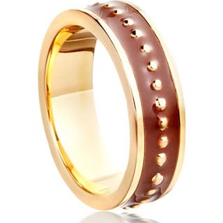 ASTLEY CLARKE   Cappuccino enamel 18 carat gold vermeil ring