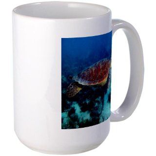 CafePress Turtle Mug Large Mug   Standard: Kitchen & Dining