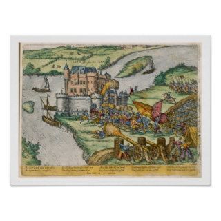 The Siege of Louvain and the Heroism of Harman Reu Print