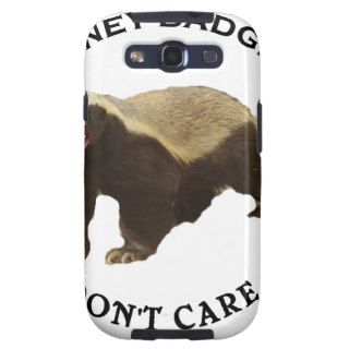 Honey Badger Don't Care Internet Memes Gifts Samsung Galaxy S3 Cases